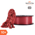 Prusament PLA Galaxy Red 1kg (NFC) – Multipack 10 pcs