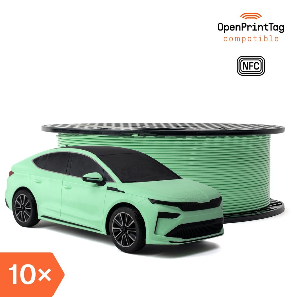 Prusament PETG Electric Green 1kg (NFC) – Multipack 10 pcs