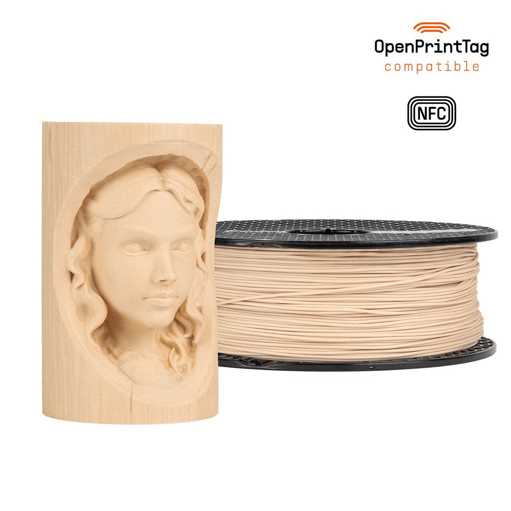 Prusament Woodfill Linden Light 1kg (NFC)