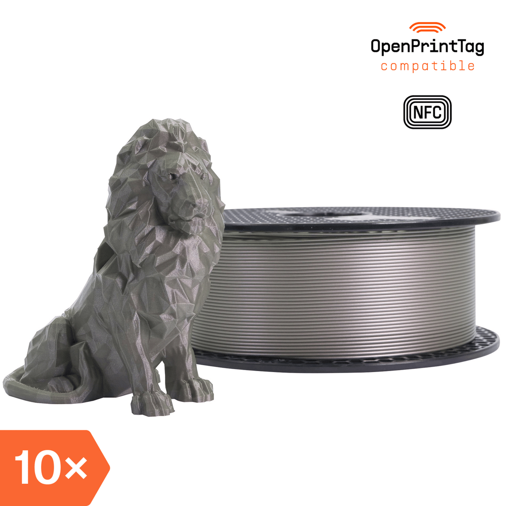Prusament PLA Pearl Mouse 1kg (NFC) – Multipack 10 pcs