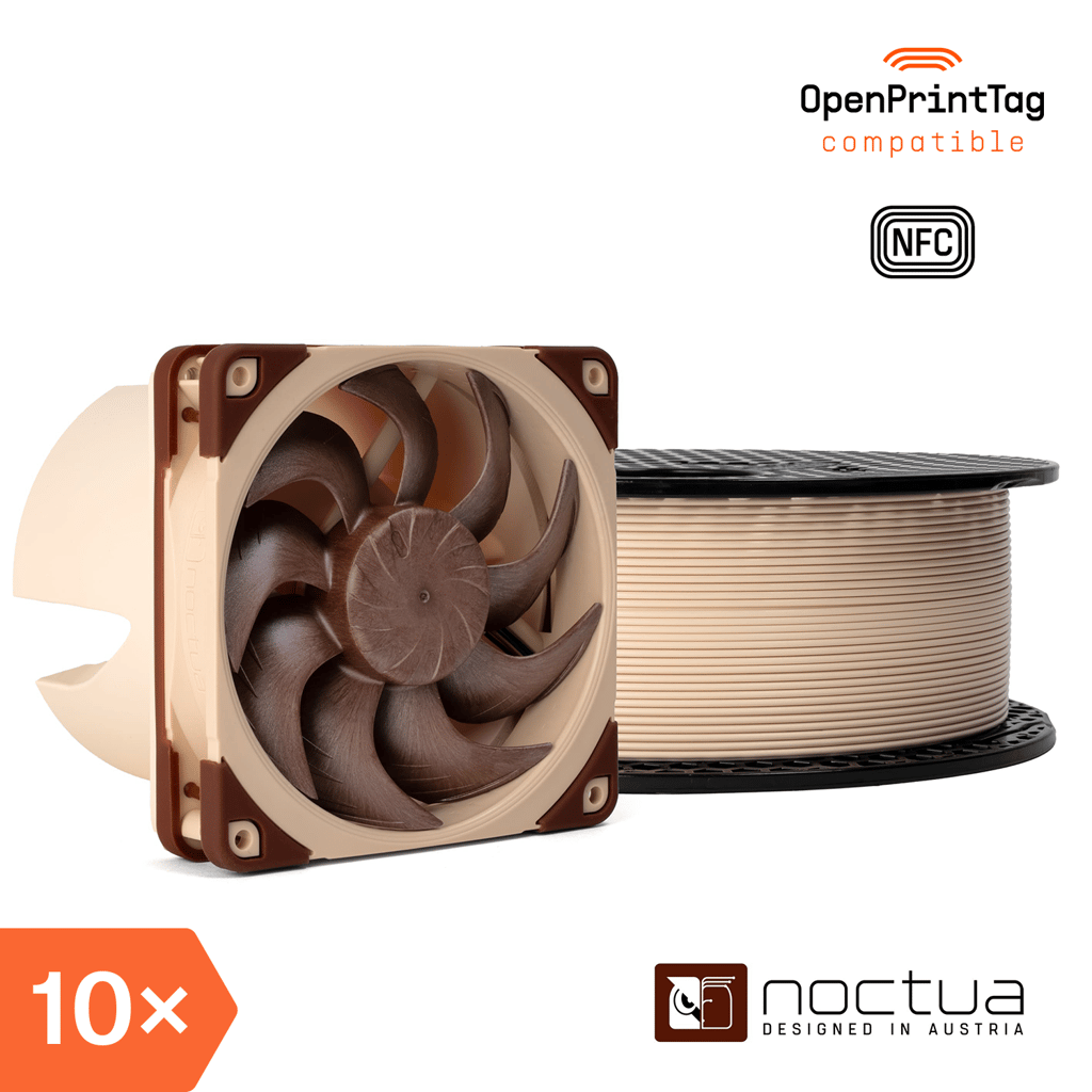 Prusament PLA Noctua Beige 1kg (NFC) – Multipack 10 pcs