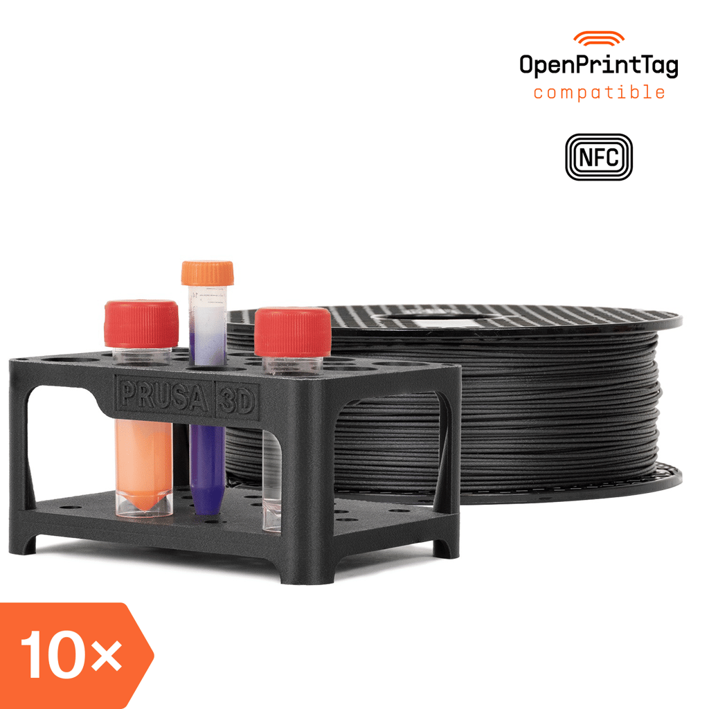 Prusament PP Carbon Fiber Black 650g (NFC) – Multipack 10 pcs