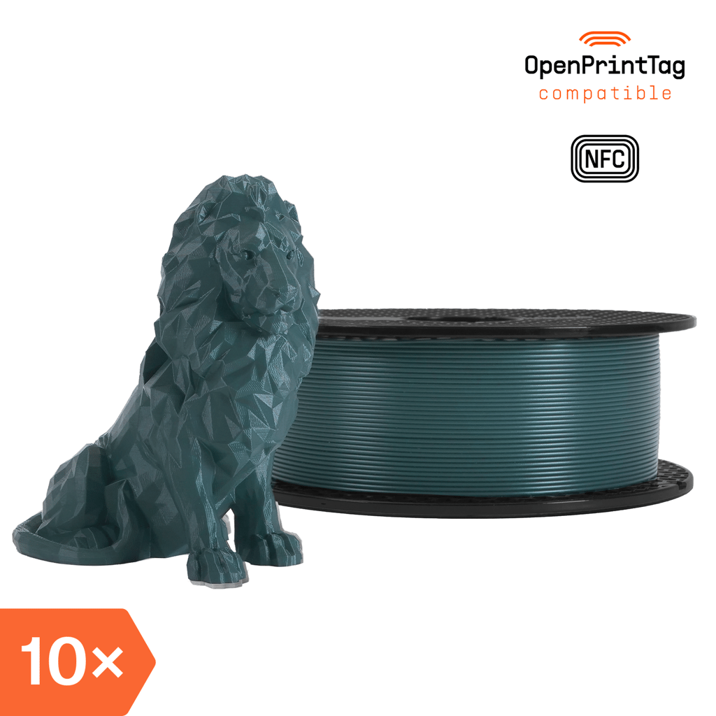 Prusament PLA Gentleman's Grey 1kg (NFC) – Multipack 10 pcs