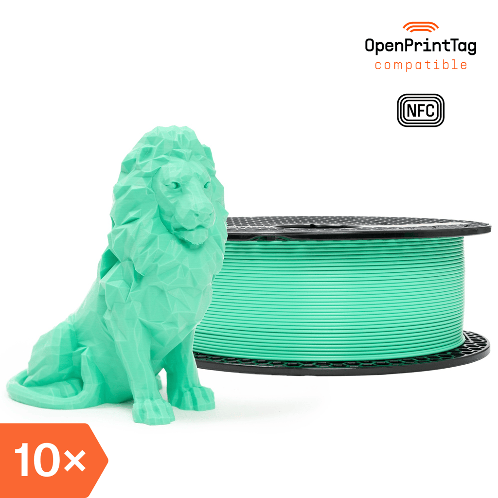 Prusament PLA Prusa Pro Green 1kg (NFC) – Multipack 10 pcs