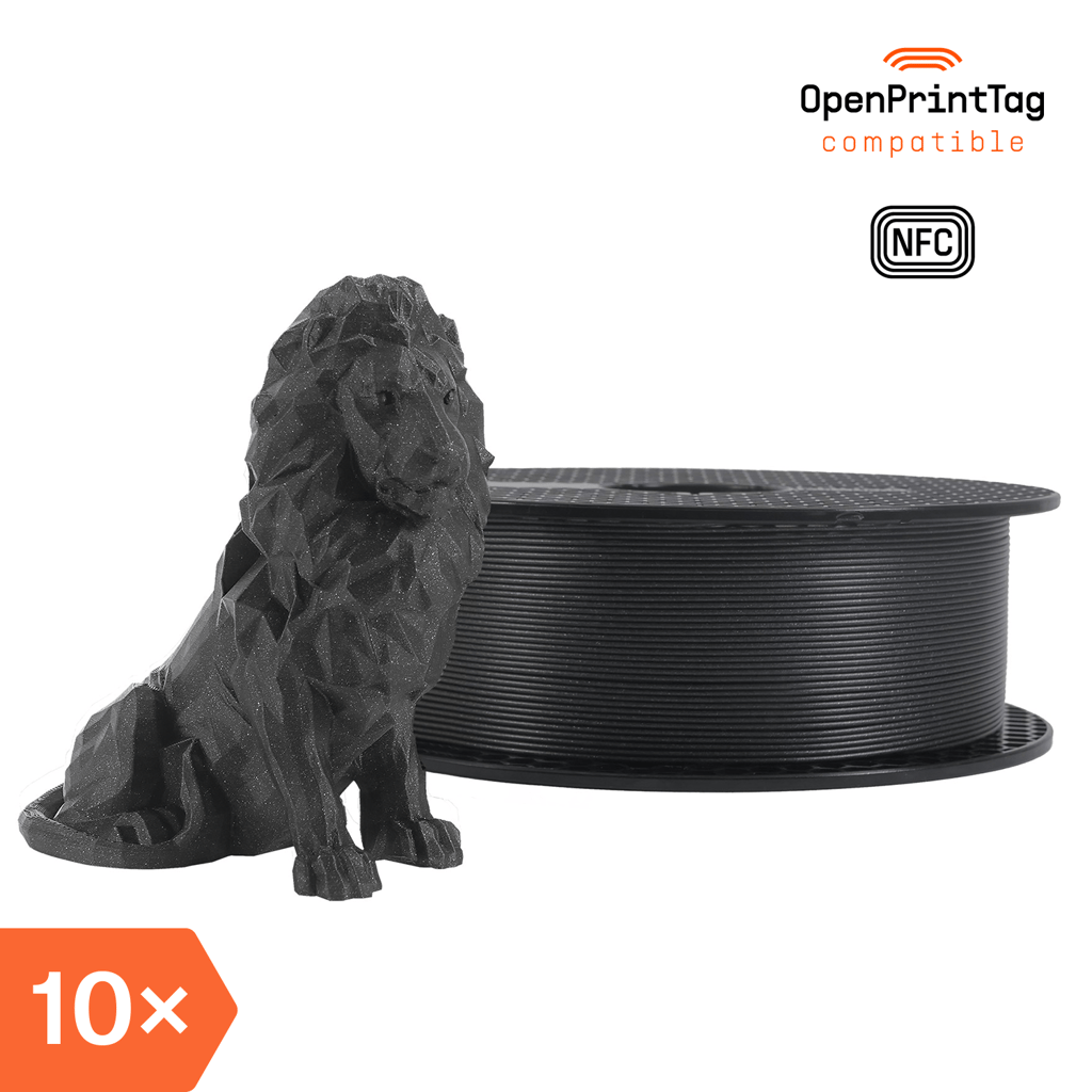 Prusament PLA Prusa Galaxy Black 1kg (NFC) – Multipack 10 pcs