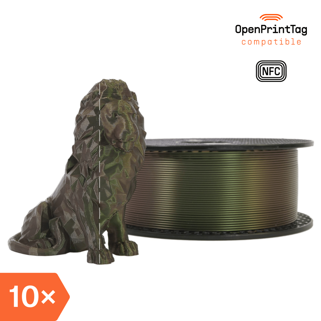 Prusament PLA Mystic Green 1kg (NFC) – Multipack 10 pcs