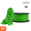 Prusament PLA Simply Green 1kg (NFC) – Multipack 10 pcs