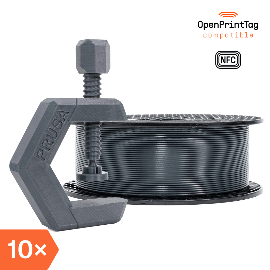 Prusament PETG Anthracite Grey 1kg (NFC) – Multipack 10 pcs