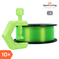Prusament PETG Neon Green 1kg (NFC) – Multipack 10 pcs