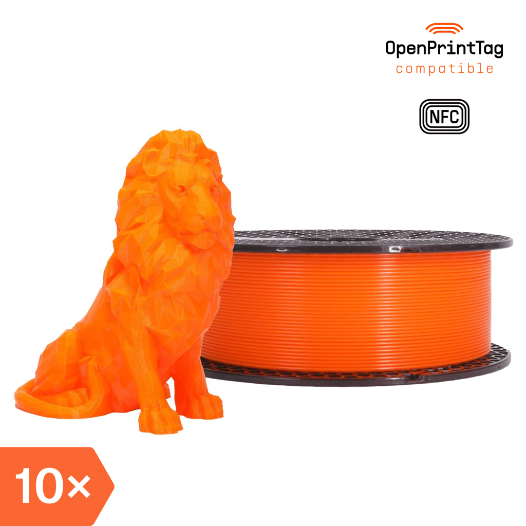 Prusament PLA Prusa Orange 1kg (NFC) – Multipack 10 pcs