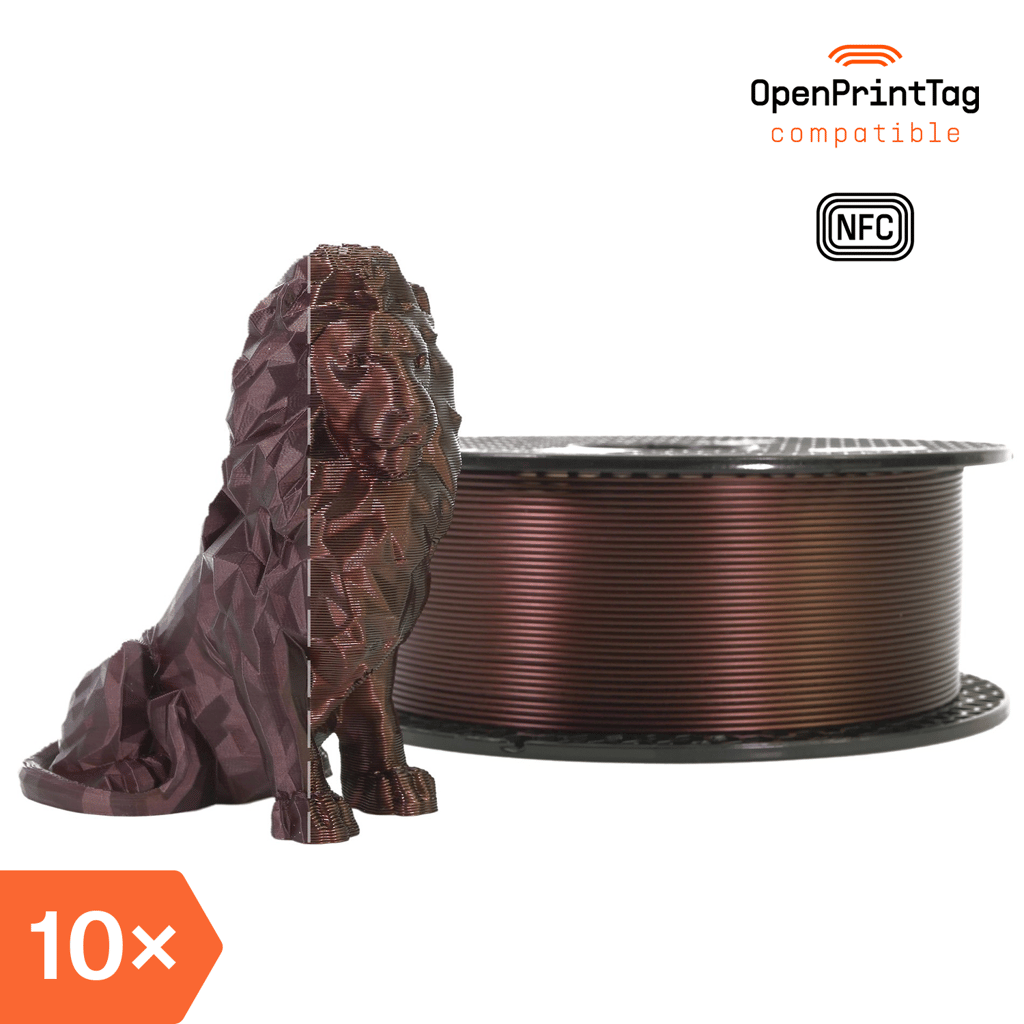 Prusament PLA Mystic Brown 1kg (NFC) – Multipack 10 pcs