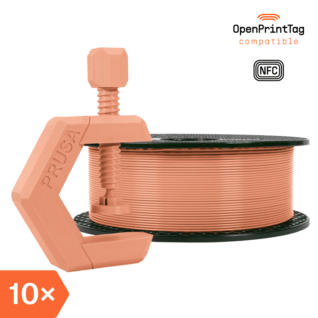 Prusament PETG Terracotta Light 1kg (NFC) – Multipack 10 pcs