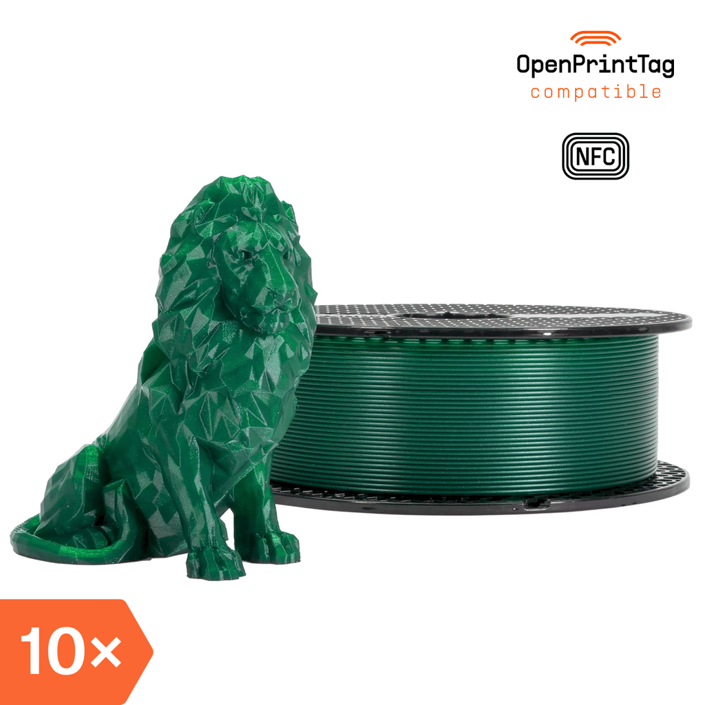 Prusament PLA Opal Green 1kg (NFC) – Multipack 10 pcs