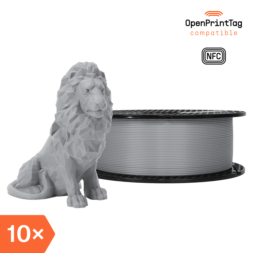 Prusament PLA Gravity Grey 1kg (NFC) – Multipack 10 pcs